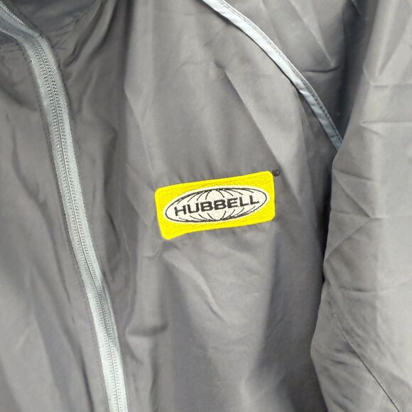 Elevate Windbreaker Jacket Men S Small Gray Full Zip High Neck Long Sleeve - Picture 4 of 8